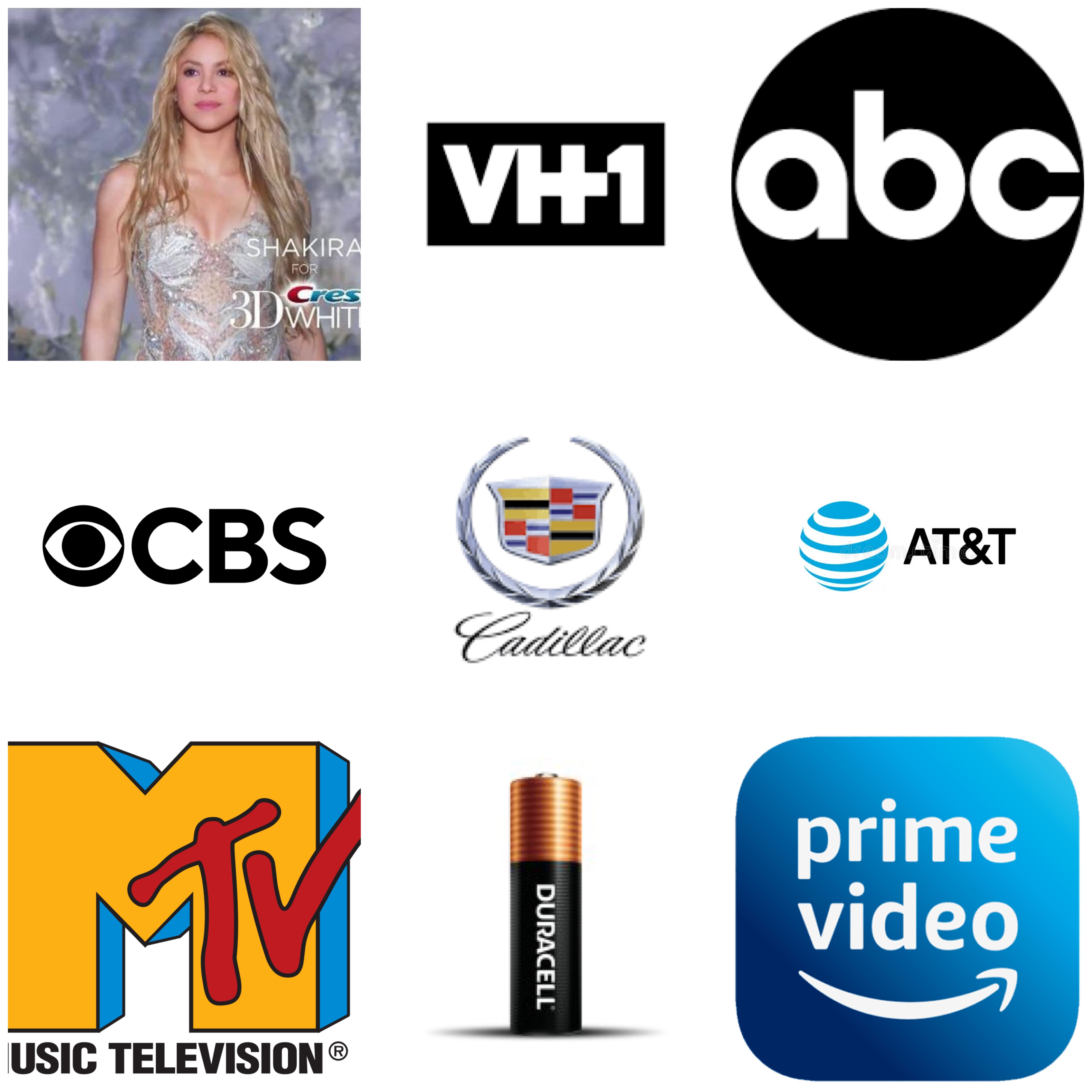 TV film and brand credits collage